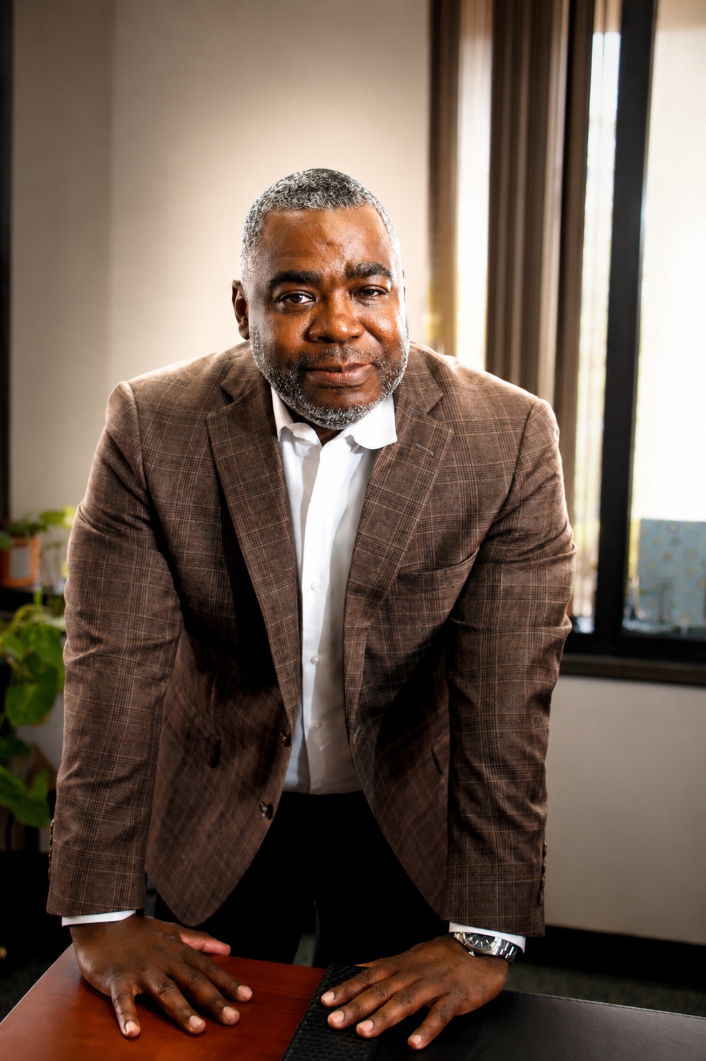 T. Christopher Lewis in his Dallas office